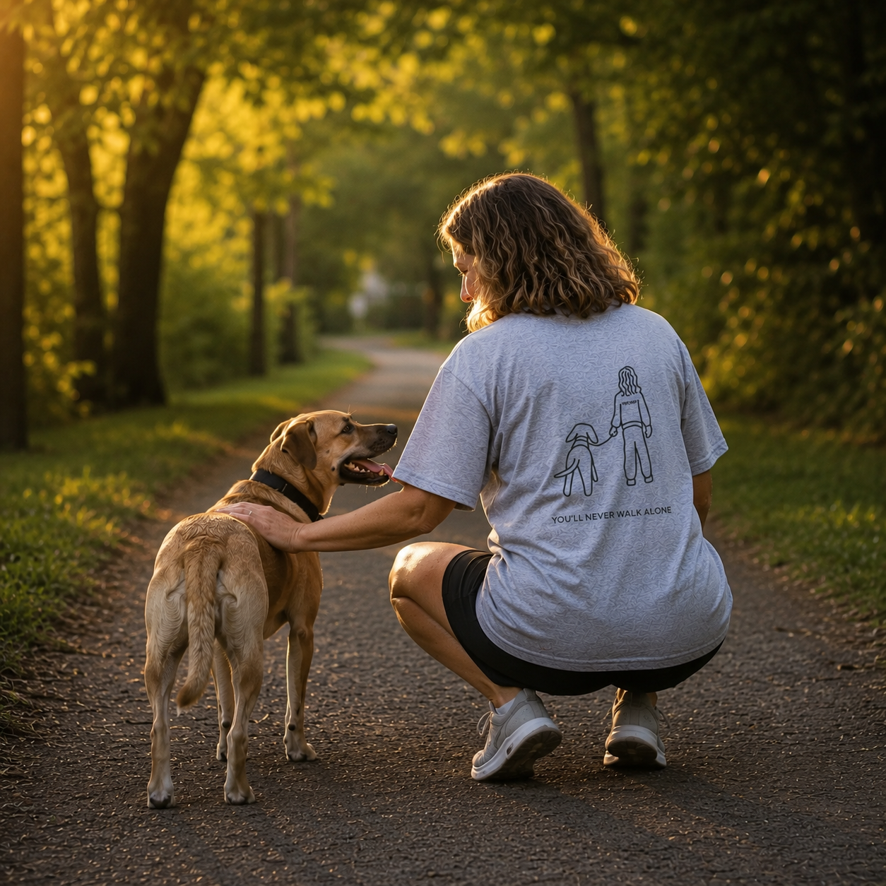 You'll Never Walk Alone (Back Print) | Soft Cotton Tee