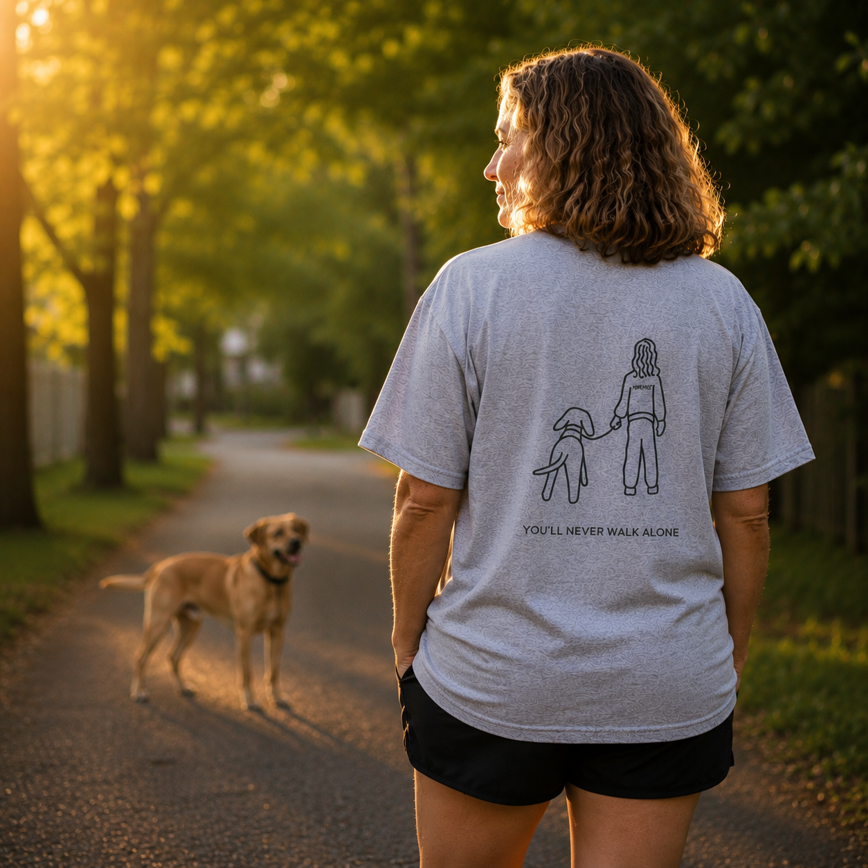 You'll Never Walk Alone (Back Print) | Soft Cotton Tee