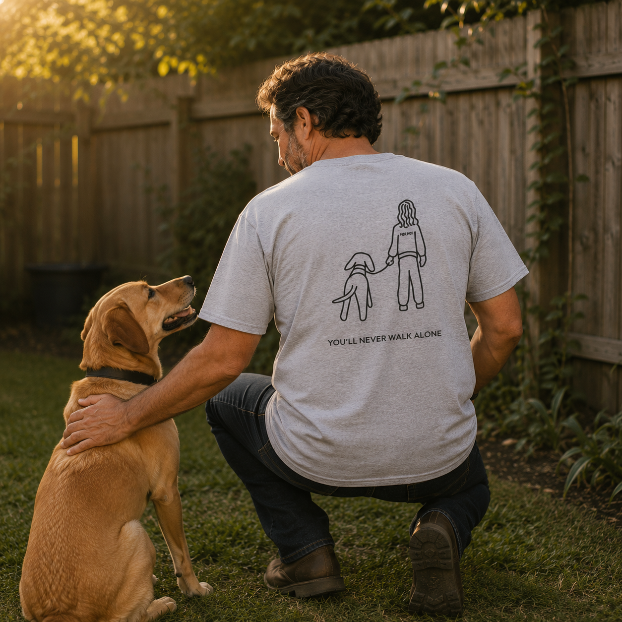You'll Never Walk Alone (Back Print) | Soft Cotton Tee