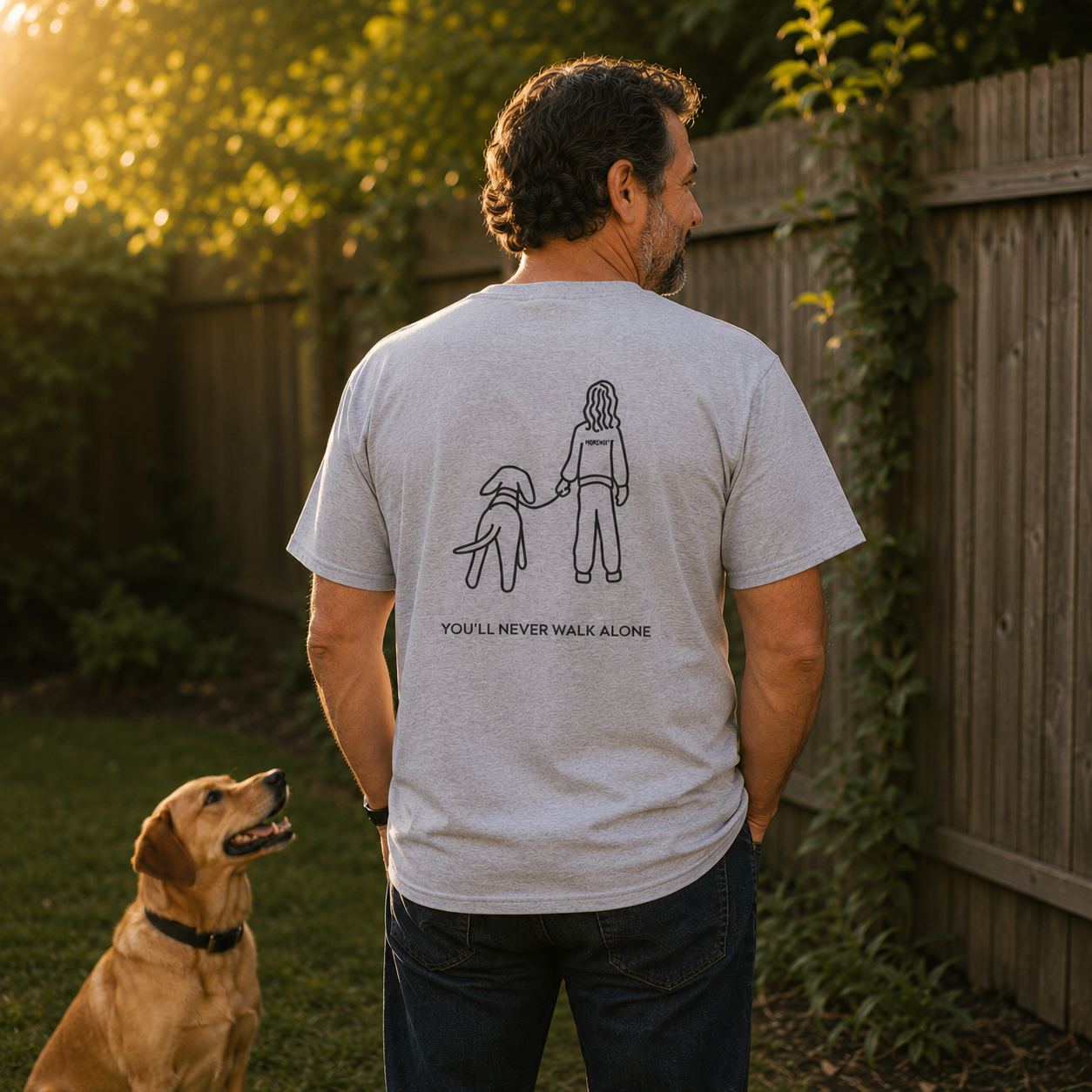 You'll Never Walk Alone (Back Print) | Soft Cotton Tee