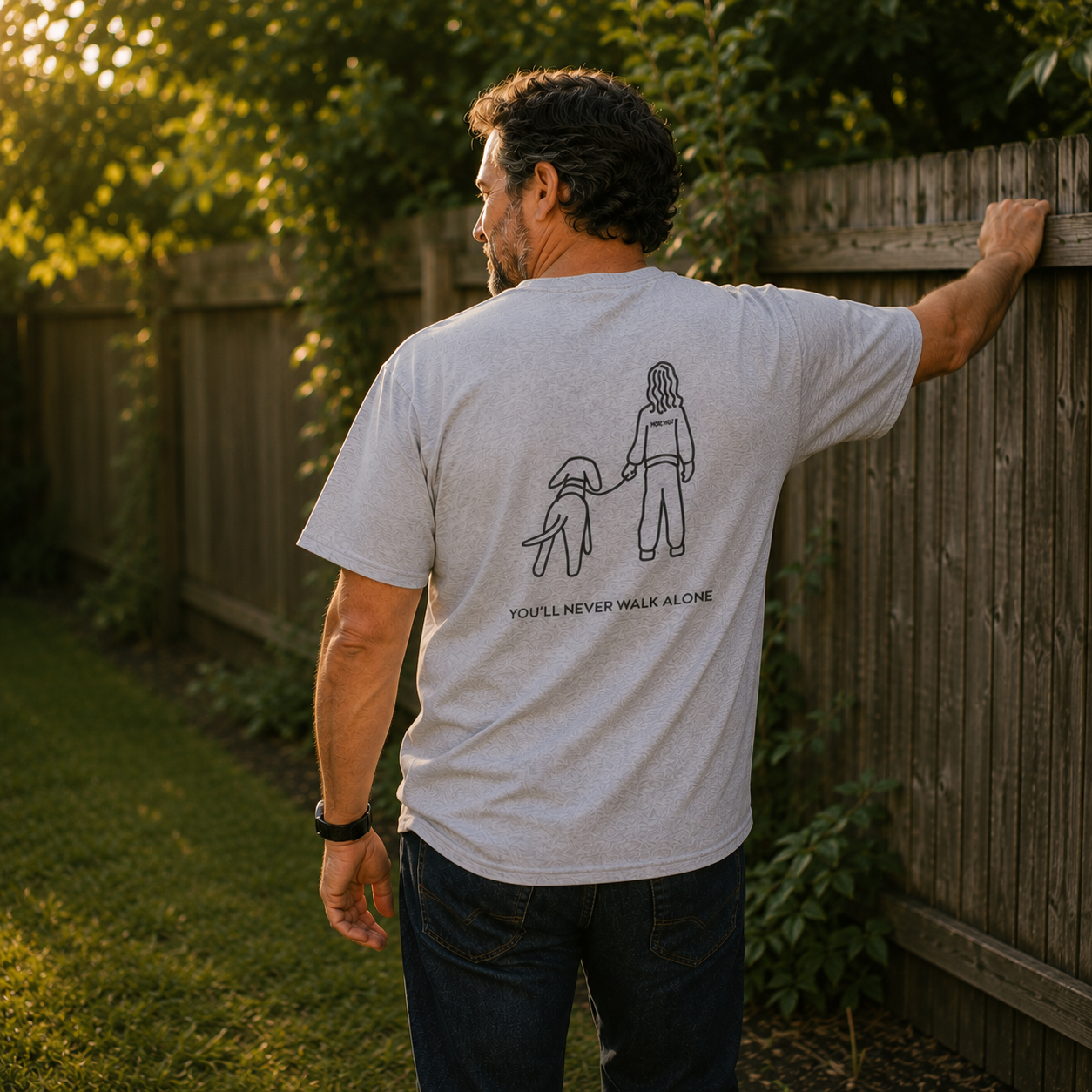 You'll Never Walk Alone (Back Print) | Soft Cotton Tee