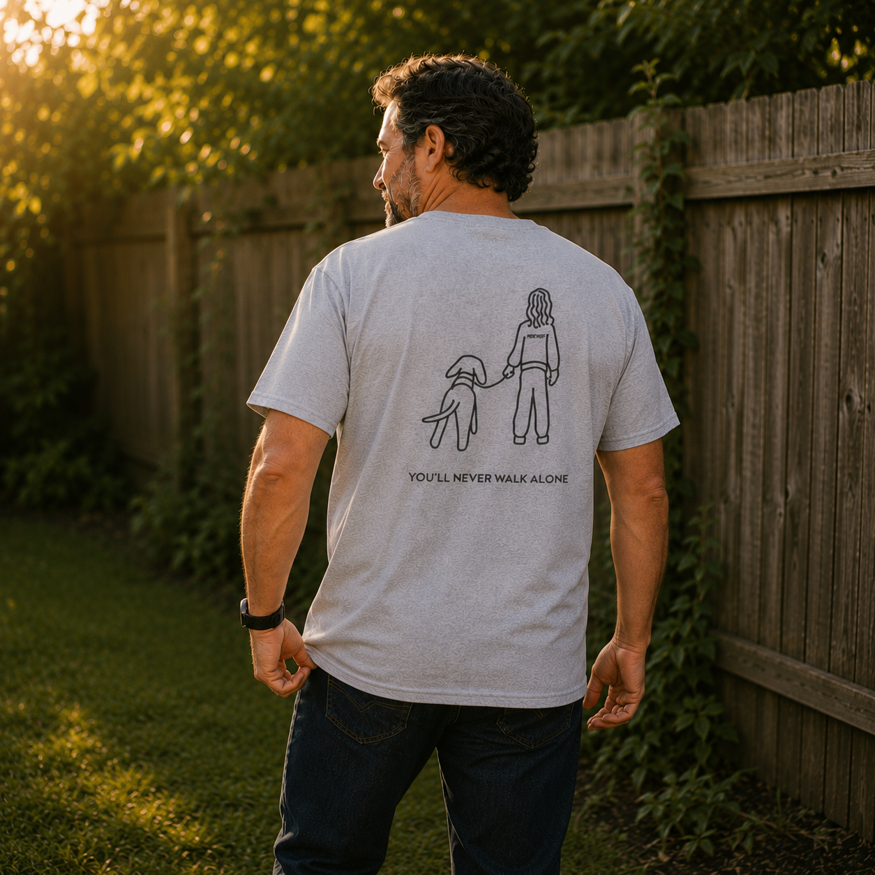 You'll Never Walk Alone (Back Print) | Soft Cotton Tee