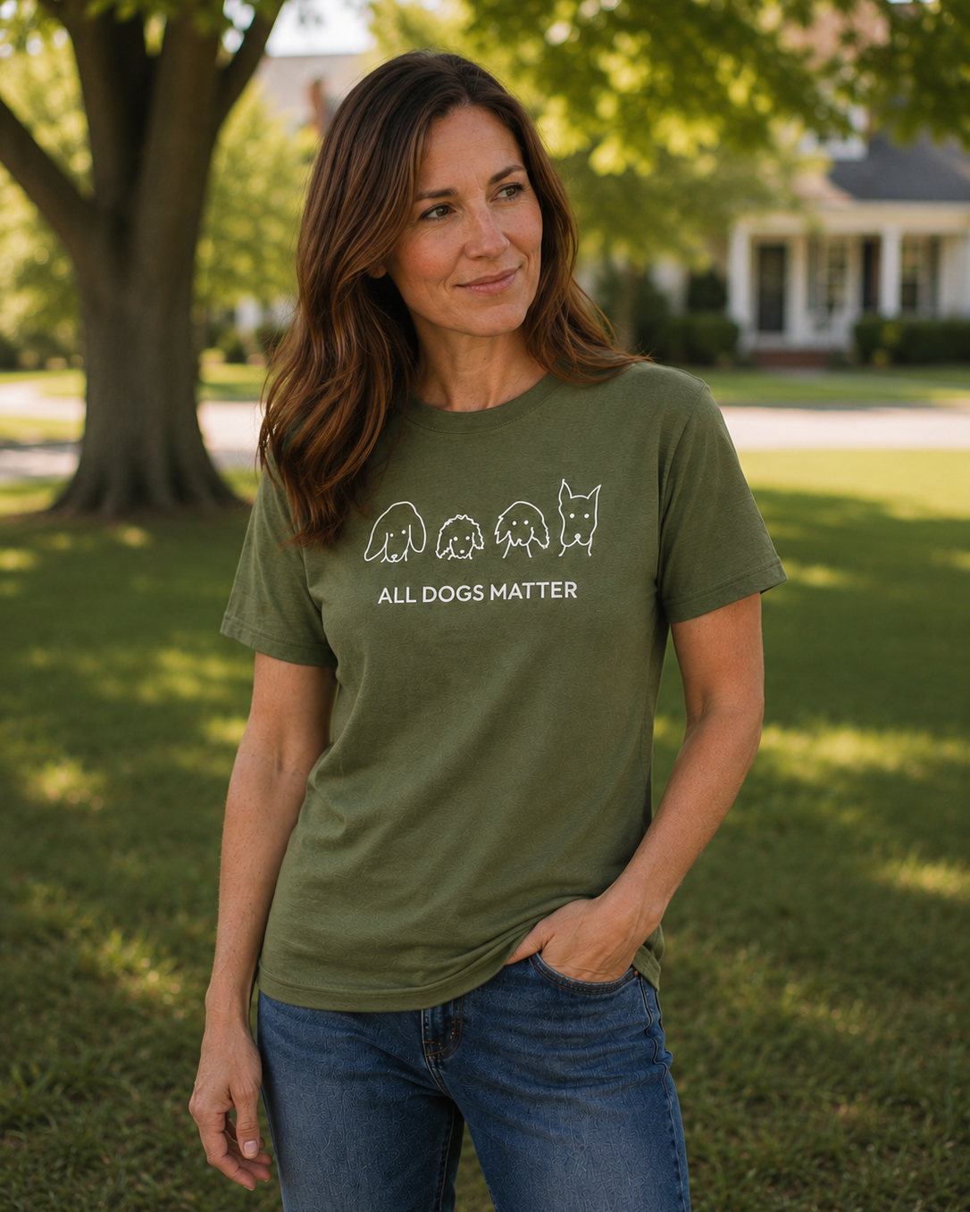 All Dogs Matter | Soft Cotton Tee | Rescue Collection