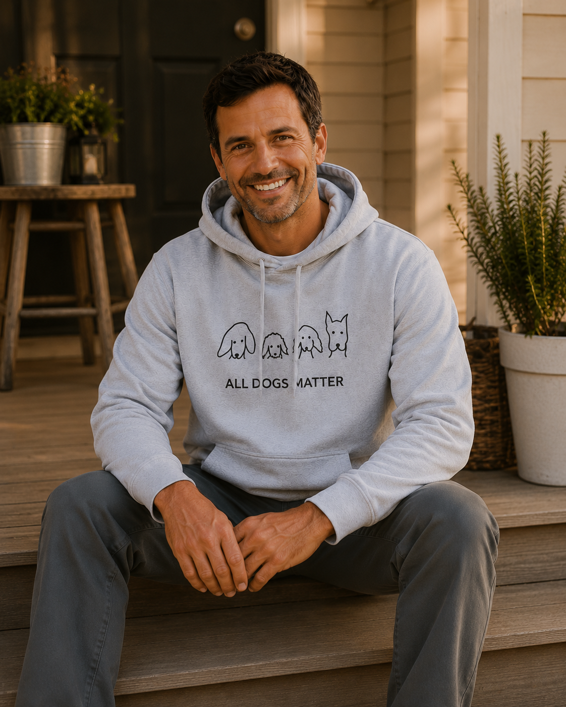 All Dogs Matter | Morewoof Softstyle Fleece Hoodie | Rescue Collection