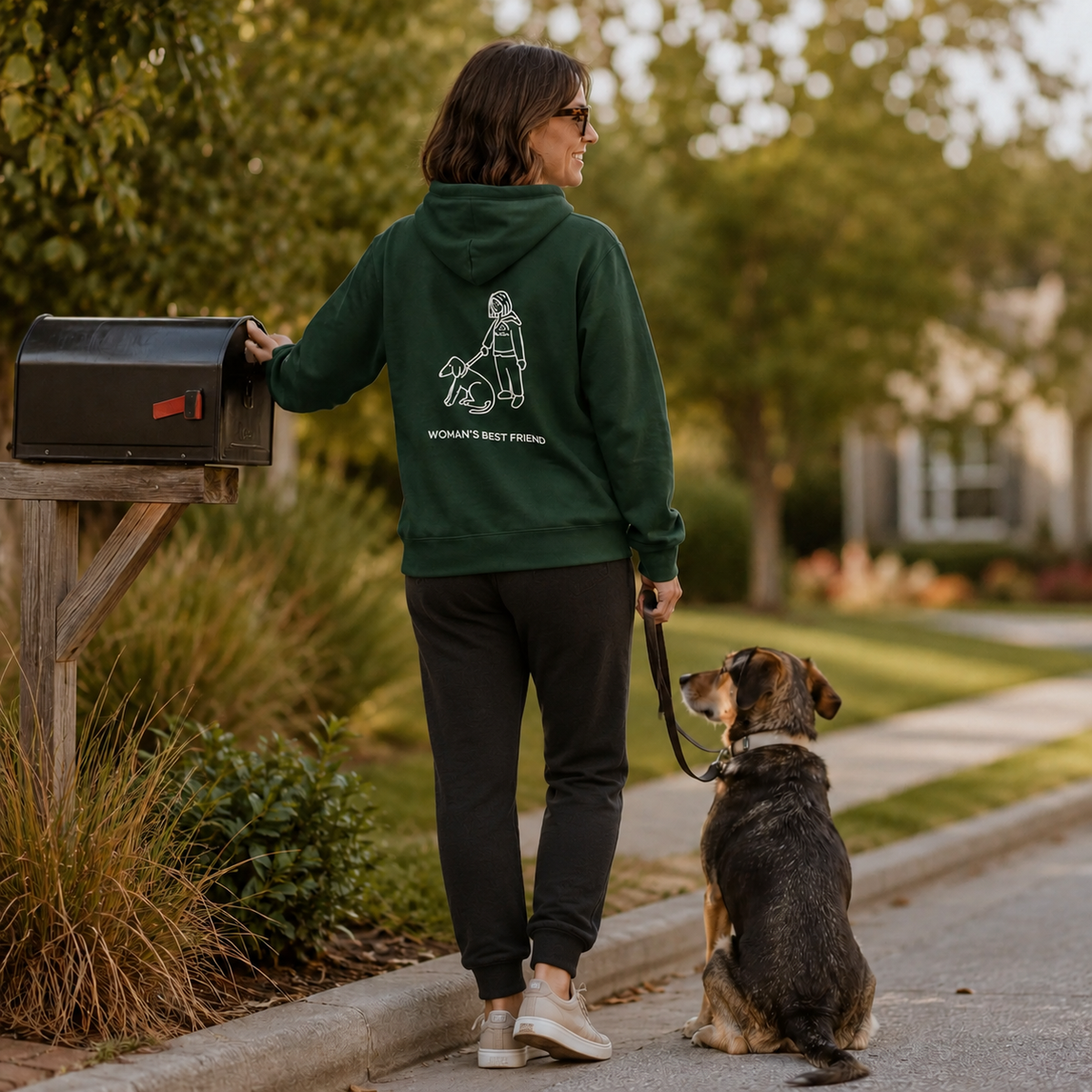 Woman's Best Friend (Back Print) | Soft Fleece Hoodie