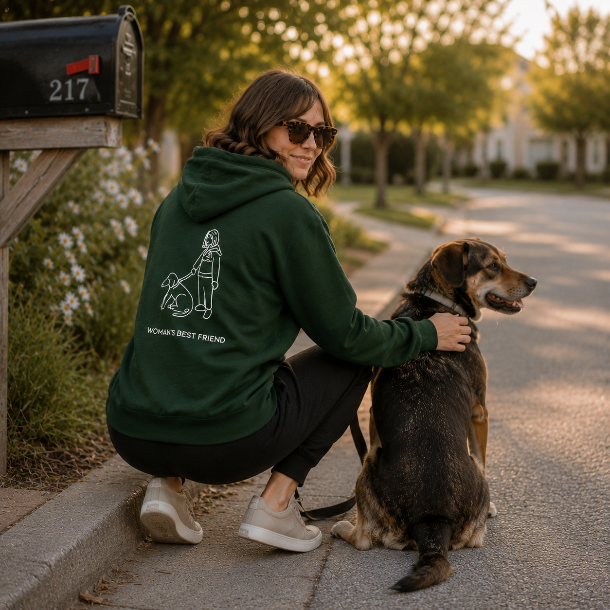 Woman's Best Friend (Back Print) | Softstyle Fleece Hoodie