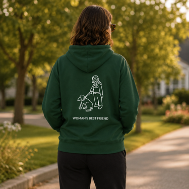 Woman's Best Friend (Back Print) | Softstyle Fleece Hoodie