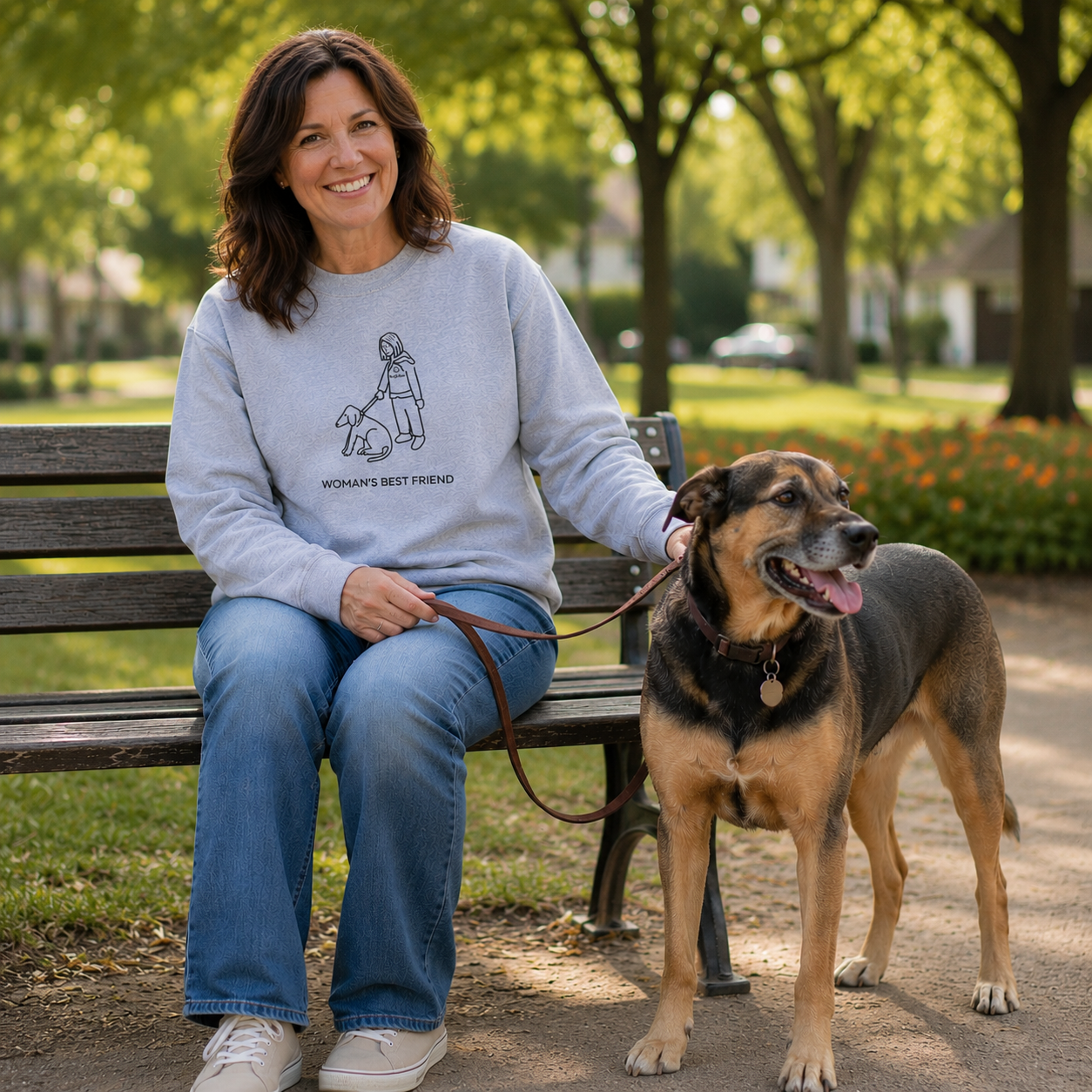 Woman's Best Friend | Softstyle Fleece Sweatshirt
