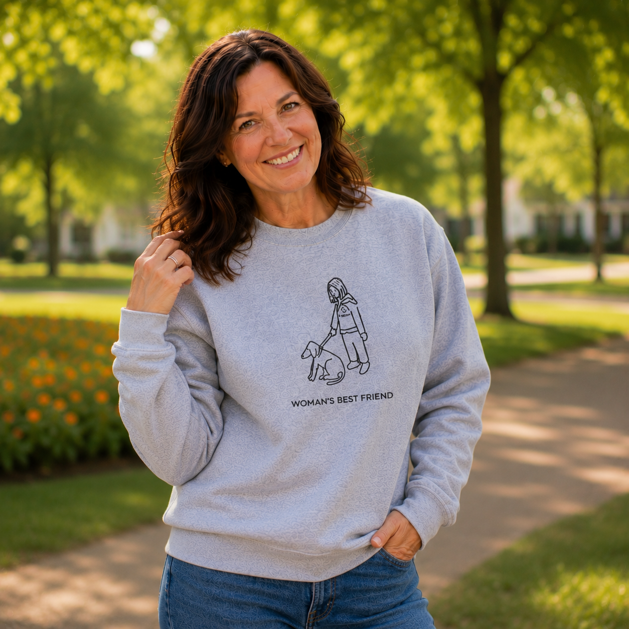 Woman's Best Friend | Softstyle Fleece Sweatshirt