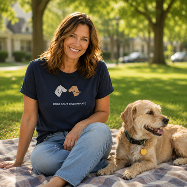 Dogs Don't Discriminate | Soft CottonTee | Color Collection
