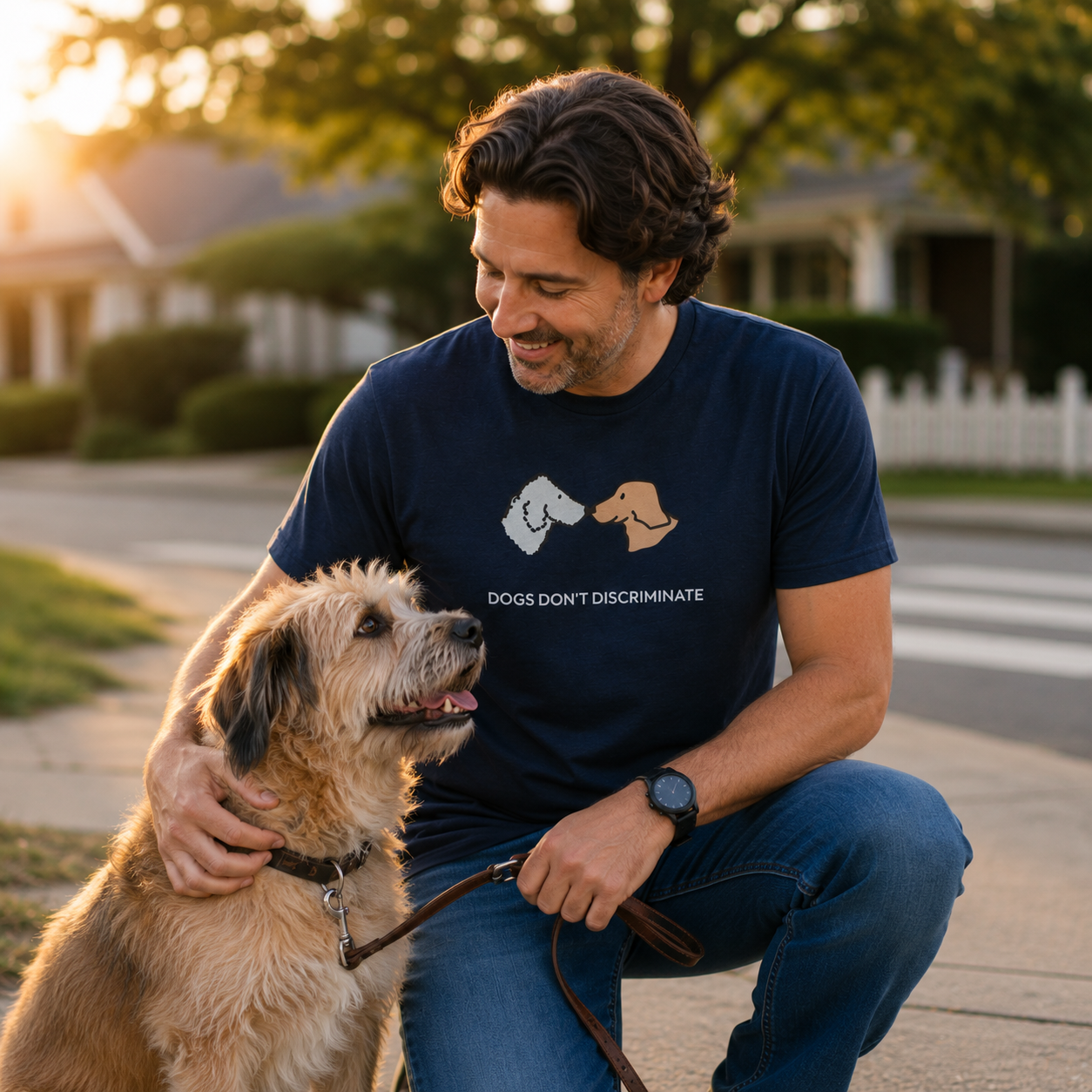 Dogs Don't Discriminate | Soft CottonTee | Color Collection