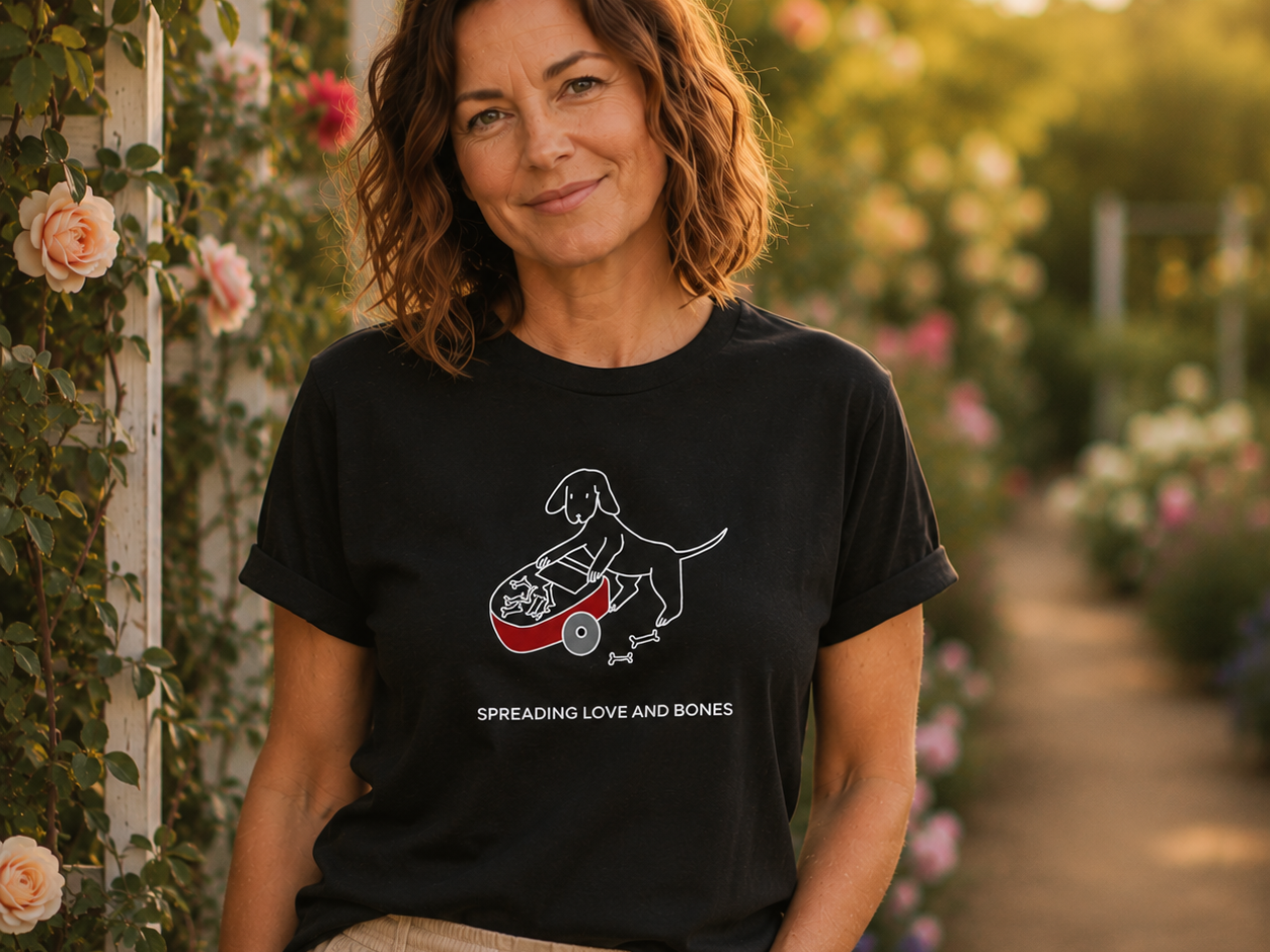 Spreading Love And Bones | Soft Cotton Tee | Color Collection