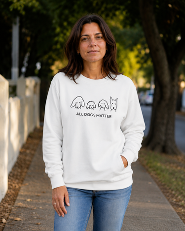 All Dogs Matter | Softstyle Fleece Sweatshirt | Rescue Collection