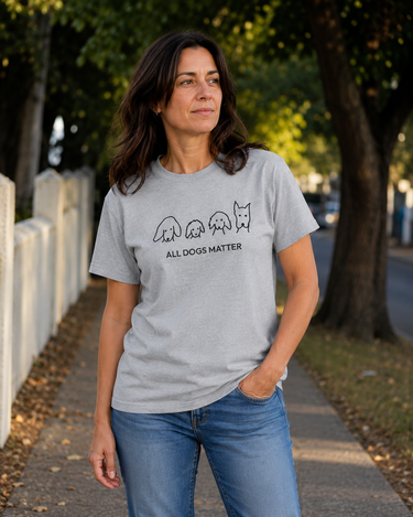All Dogs Matter | Soft Cotton Tee | Rescue Collection