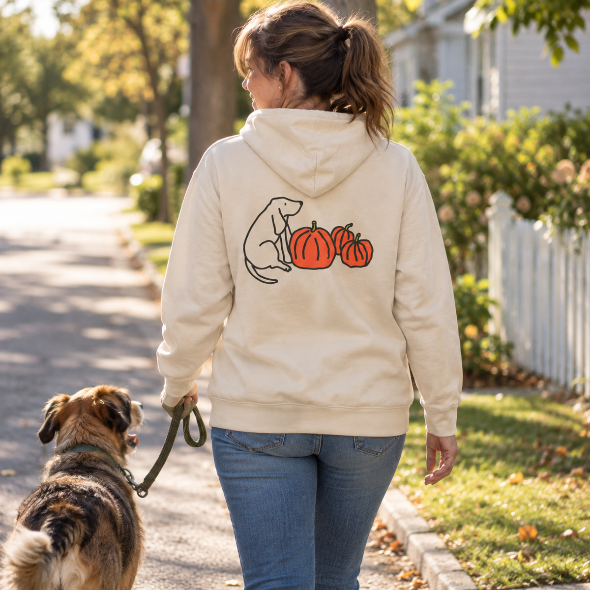 Pumpkin Patch | Soft Fleece Hoodie (Back Print) | Color Collection | Fall Collection