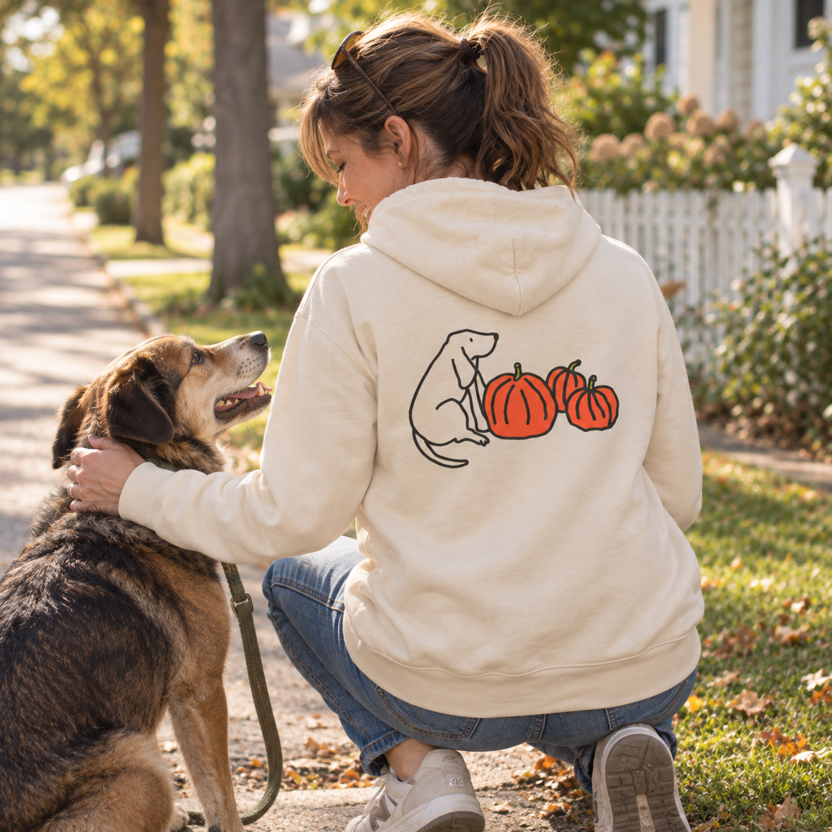 Pumpkin Patch | Soft Fleece Hoodie (Back Print) | Color Collection | Fall Collection