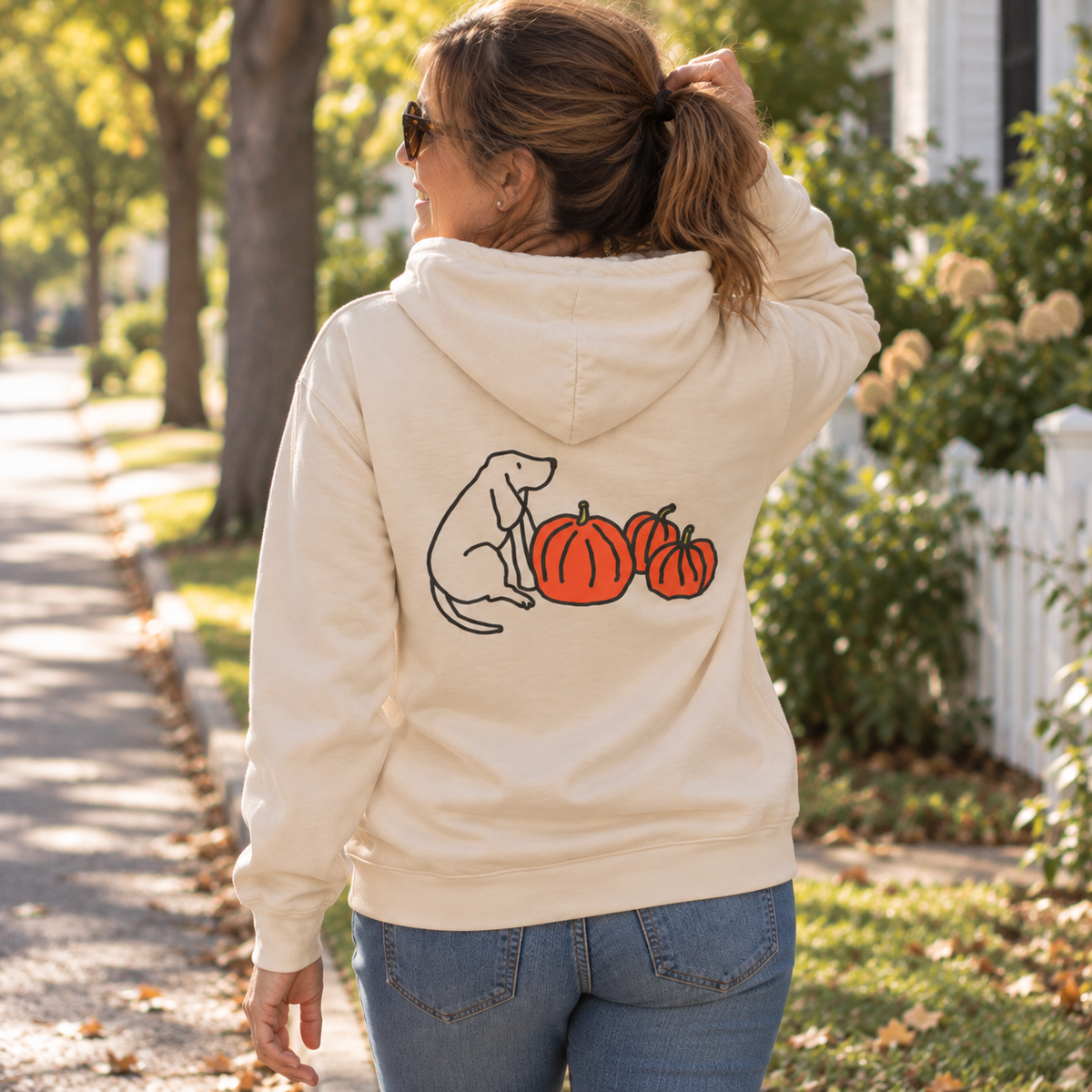 Pumpkin Patch | Soft Fleece Hoodie (Back Print) | Color Collection | Fall Collection