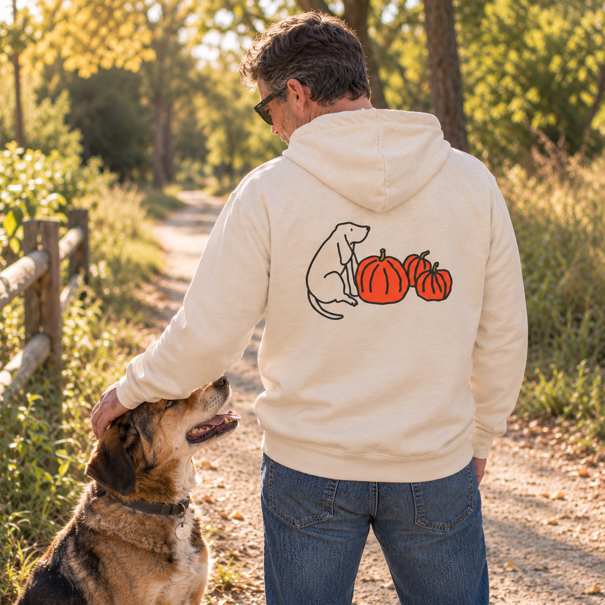 Pumpkin Patch | Soft Fleece Hoodie (Back Print) | Color Collection | Fall Collection