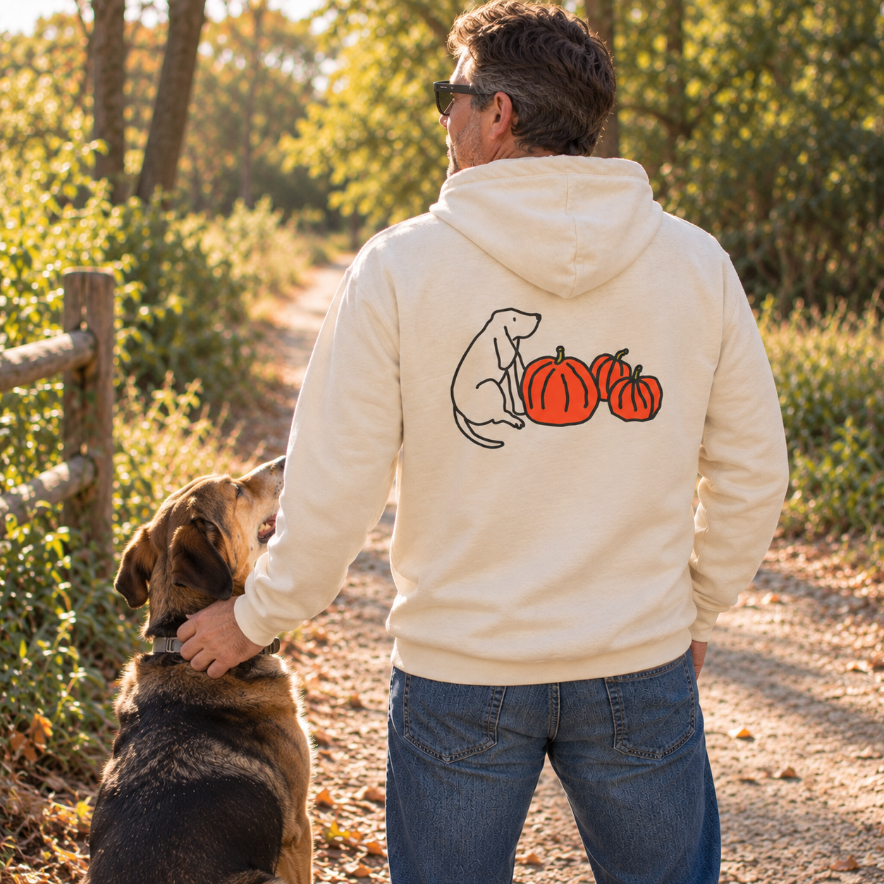 Pumpkin Patch | Soft Fleece Hoodie (Back Print) | Color Collection | Fall Collection