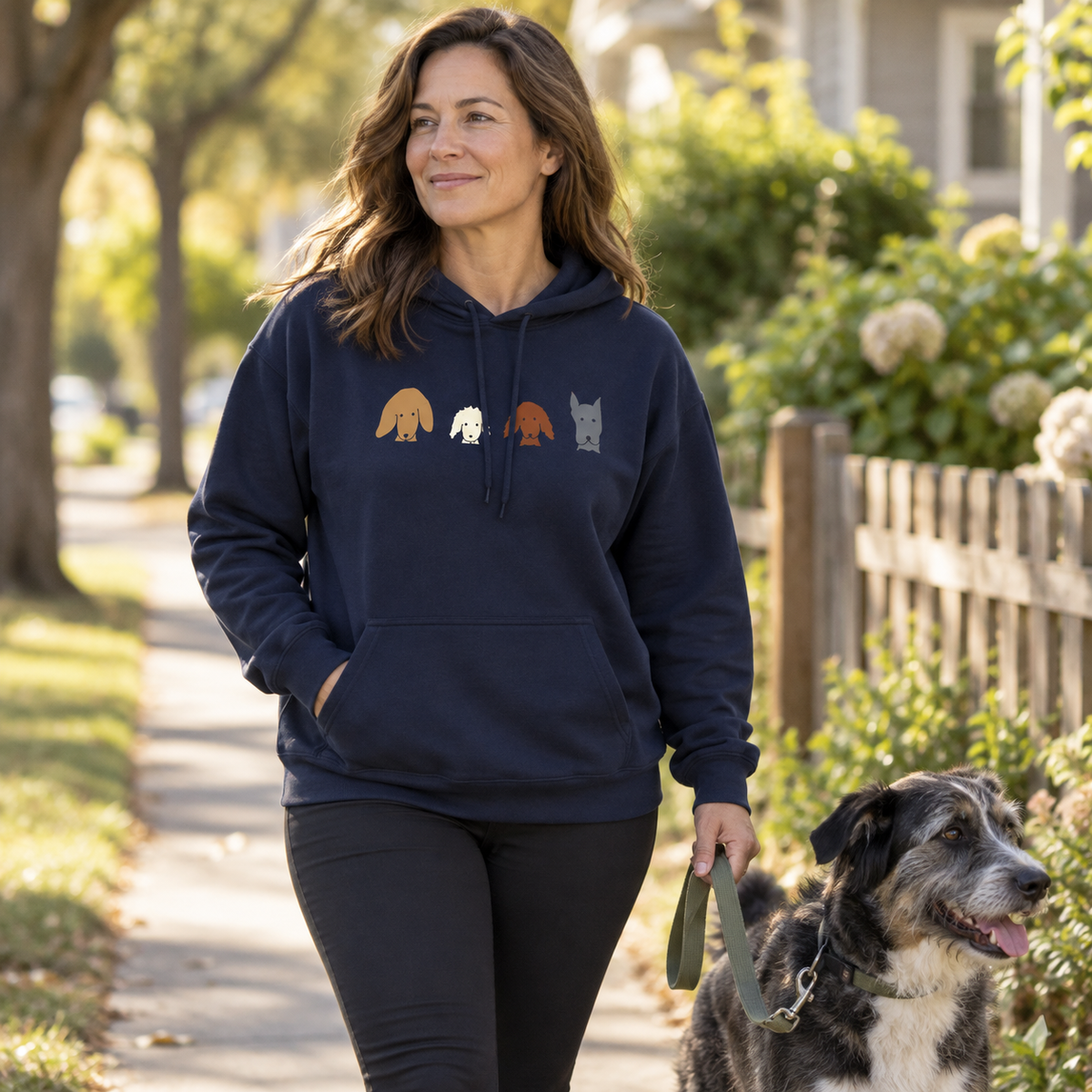 All Dogs Count (No Text) | Soft Fleece Hoodie | Rescue Collection | Color Collection