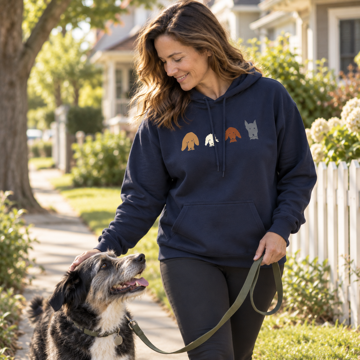 All Dogs Count (No Text) | Soft Fleece Hoodie | Rescue Collection | Color Collection
