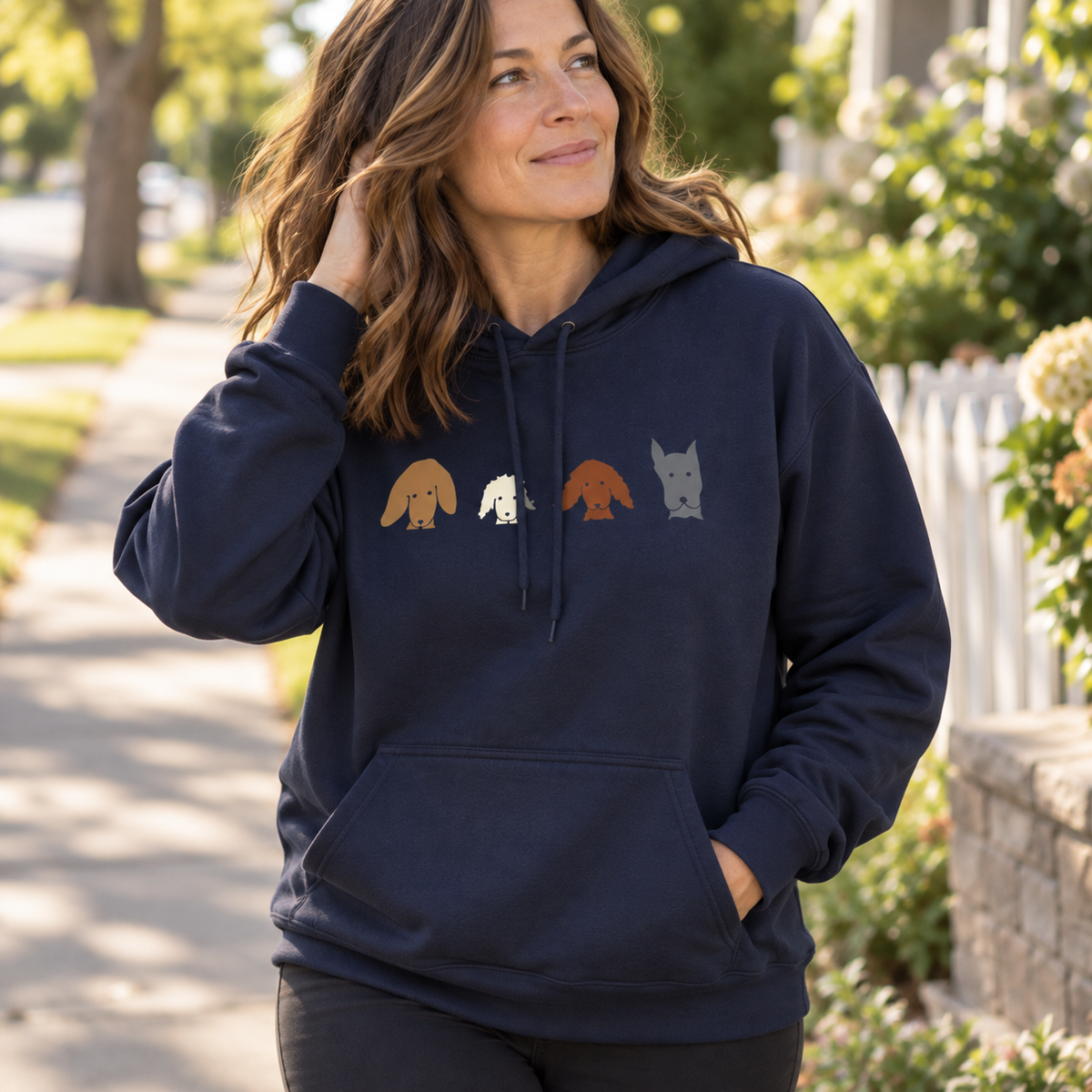 All Dogs Count (No Text) | Soft Fleece Hoodie | Rescue Collection | Color Collection