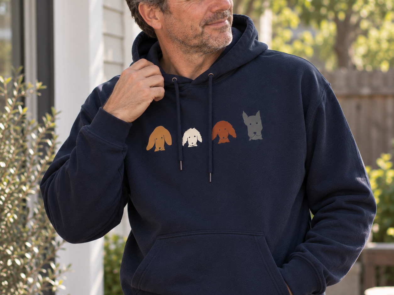 All Dogs Count (No Text) | Soft Fleece Hoodie | Rescue Collection | Color Collection
