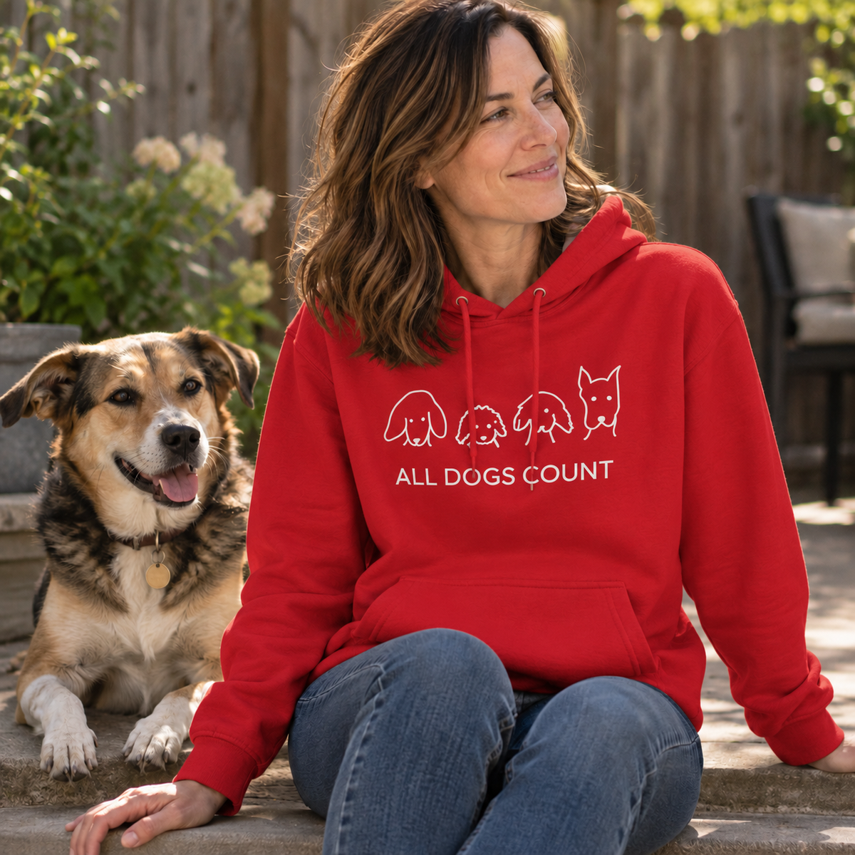 All Dogs Count | Soft Fleece Hoodie | Rescue Collection