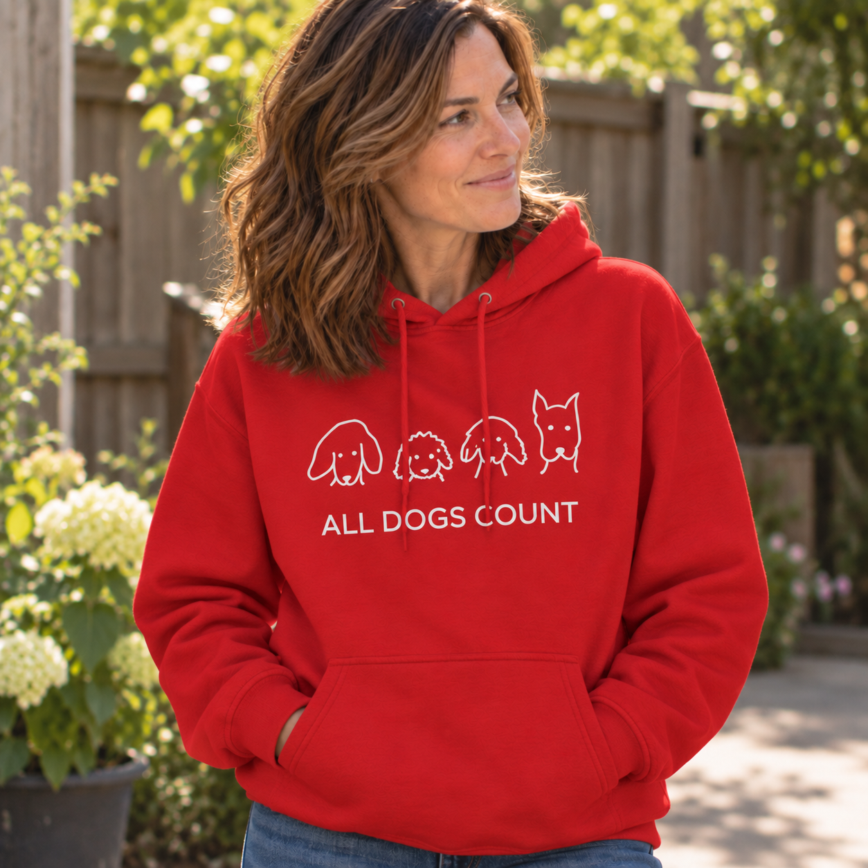 All Dogs Count | Soft Fleece Hoodie | Rescue Collection