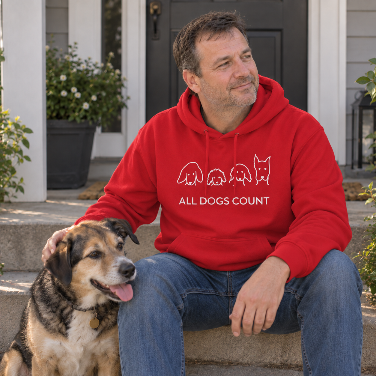 All Dogs Count | Soft Fleece Hoodie | Rescue Collection