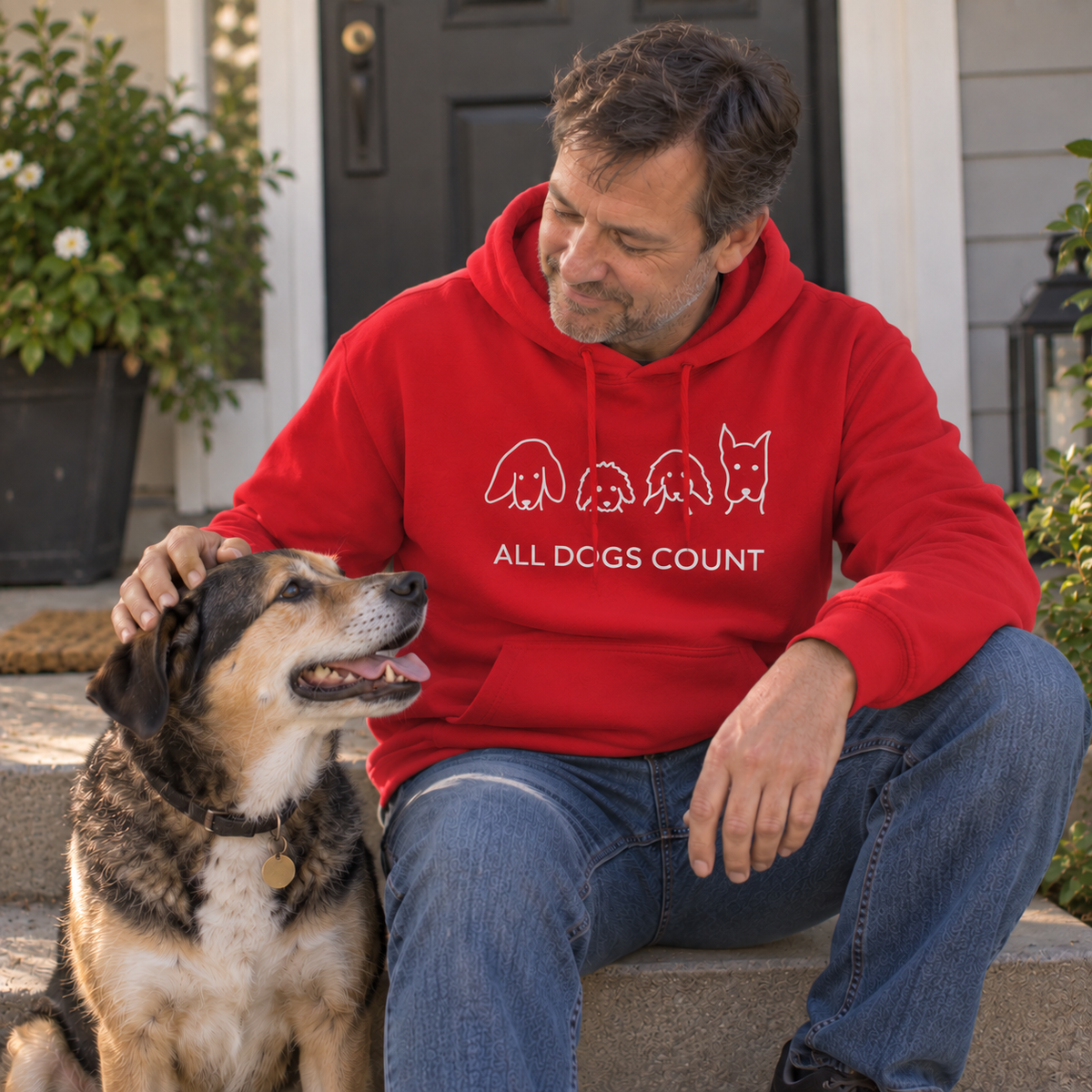 All Dogs Count | Soft Fleece Hoodie | Rescue Collection