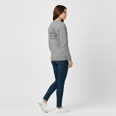 Life Is Better With A Dog -- Hiking (Back Print) — Softstyle Fleece Sweatshirt | Life Is Better With A Dog Collection