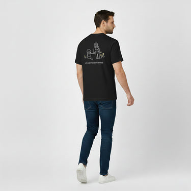 Life Is Better With A Dog -- Hiking (Back Print) | Soft Cotton Tee | Life Is Better With A Dog Collection