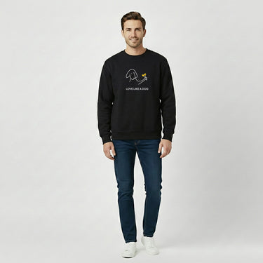 Love Like a Dog | Softstyle Fleece Sweatshirt | Color Collection