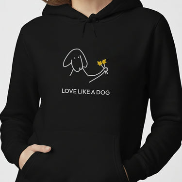 Love Like A Dog | Softstyle Fleece Hoodie | Color Collection