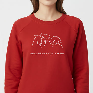 Rescue Is My Favorite Breed | Softstyle Fleece Sweatshirt | Rescue Collection