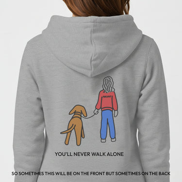 You'll Never Walk Alone (Back Print) | Softstyle Fleece Hoodie | Color Collection